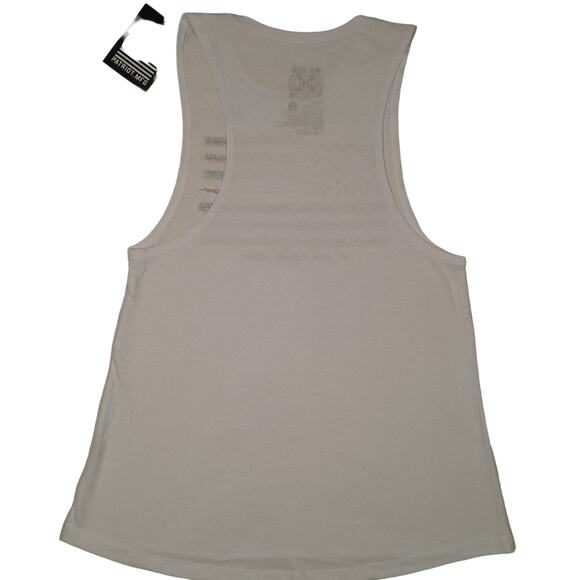 Howitzer White First Responder USA Flag Tank‎ Women M NWT 2A WethePeople Freedom - Picture 2 of 7